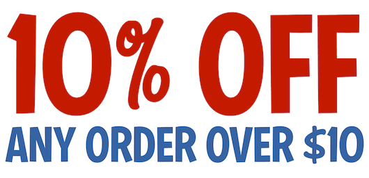 10% Off Any Order Over $10 CODE: 10WS