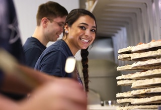 employee at Mark's Pizzeria